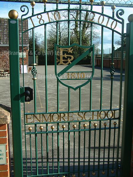 School Gates,Enmore School,Bridgwater,Somerset